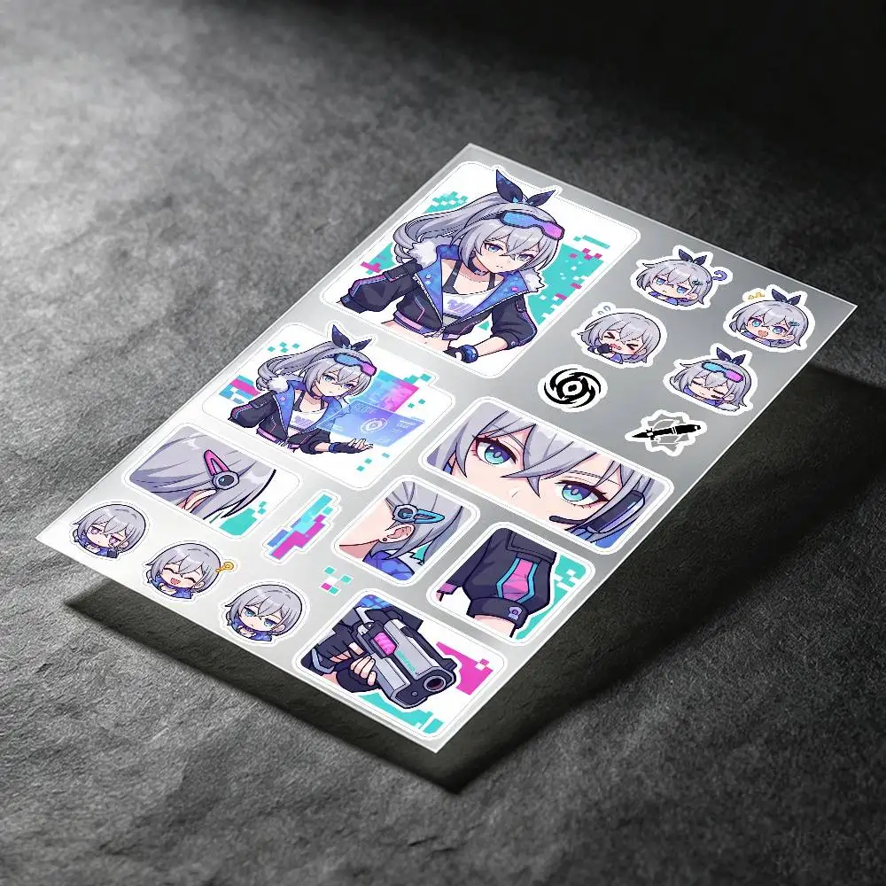 Honkai Star Rail Silver Wolf Stickers Auto Body Bumper Windows Motorcycle Laptop Walls Vinyl Decal Car Tuning Accessories