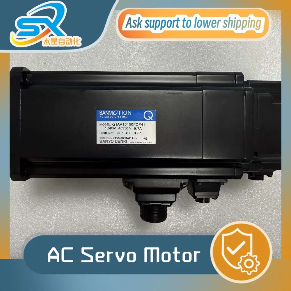 

SANYO DENKI Servo Motor Q1AA10150FCP41 1.5kw Good Condition Works Well