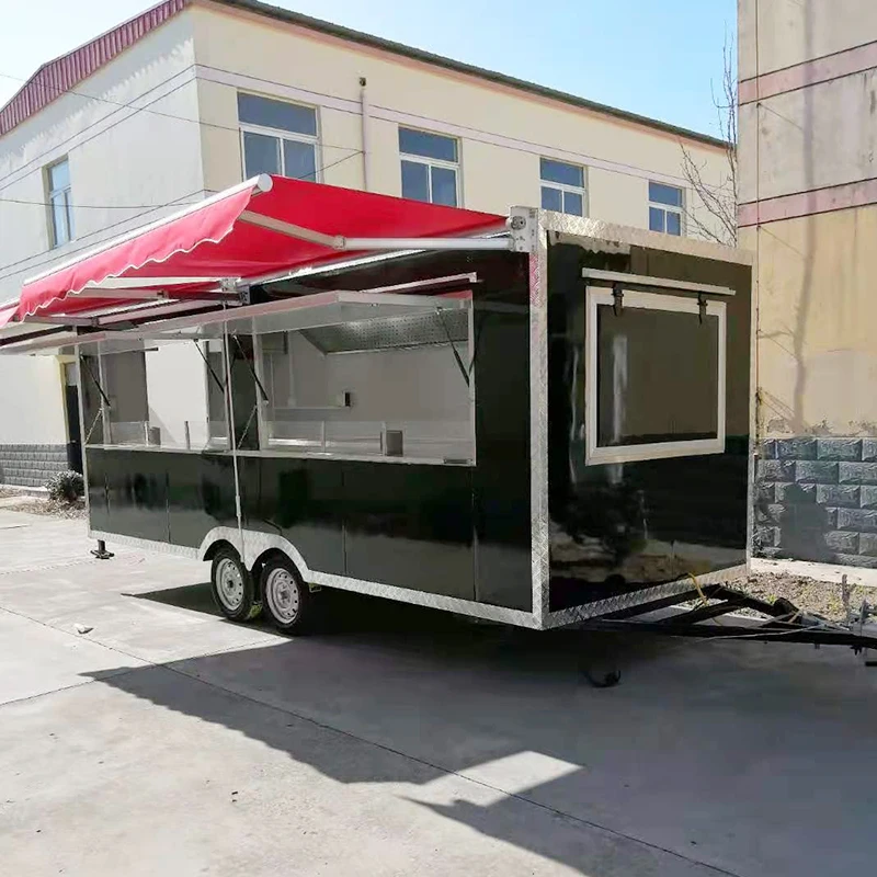 

Commercial Kitchen Caravan Food Truck Rentable Trailer for Street Vending Music Festivals & Local Markets