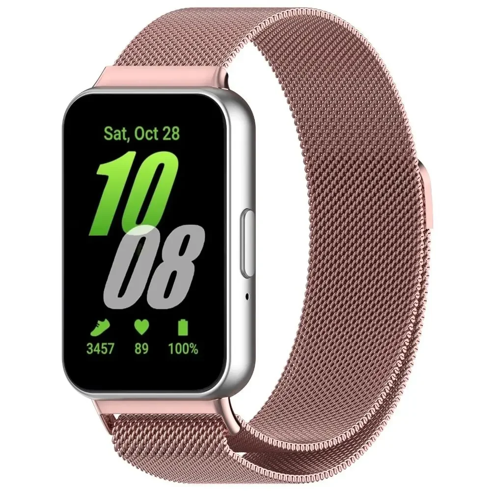 Metal Strap for Samsung Galaxy Fit 3 Replacement Bracelet Strap Stainless Steel Milanese Wrist Belt Smart Watch Accessories