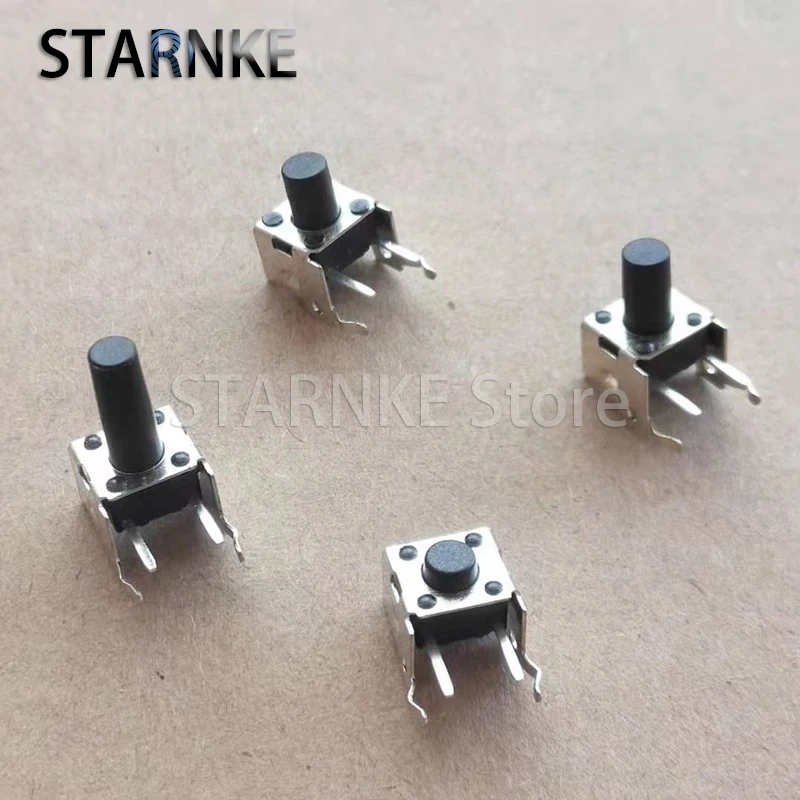 100PCS Horizontal With Bracket Tactile Tact Switch 6*6*5/9.5/12.5MM Side Press Micro Push Button Switch