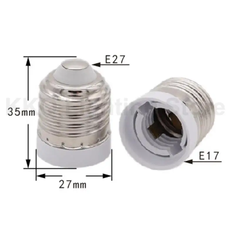 

1/2/5pcs E27 To E17 led bulb power Socket Base holder Halogen CFL Light Bulb Lamp Adapter Converter k