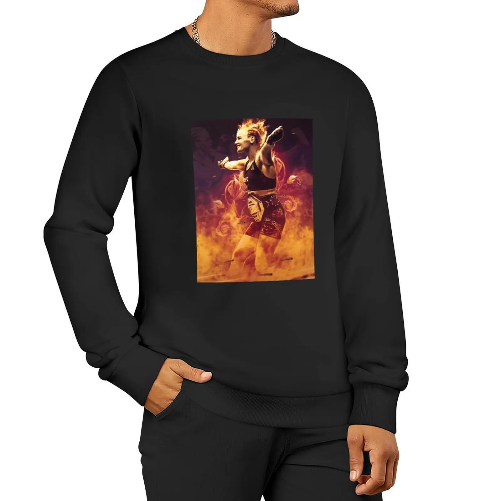 Valentina Shevchenko Pullover Hoodie autumn clothes men's clothes men's sweat-shirt set autumn new products anime sweatshirt