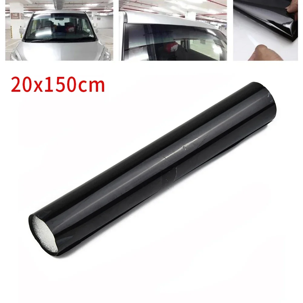 Car Windshield Sun Visor Strip Tint Film Front Windscreen Solar Film Anti-UV Sun Shade Window Film 150x20cm