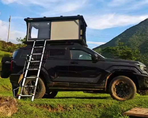 New Product Fourseason Tent Roof Top Tent Hard Shell Electric Quick Automatic Opening Electric Roof Tent