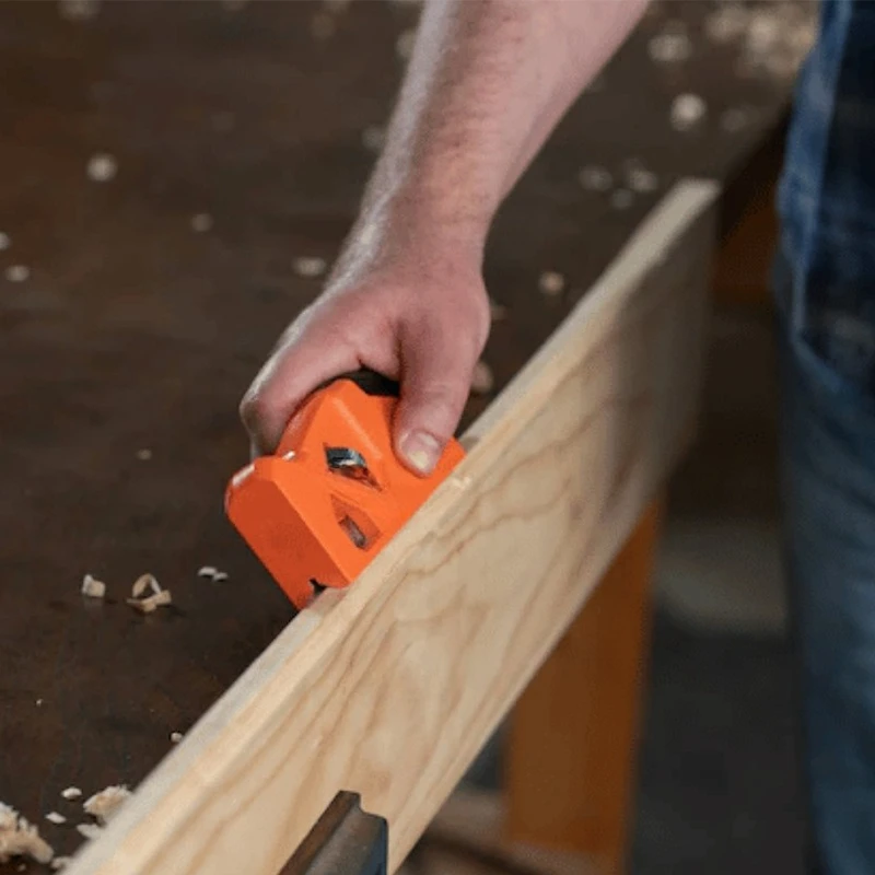 45 Degree & R Angle Dual Use Wood Chamfer Plane Handheld Wood Edge Trimming Deburring Carpenter Tool