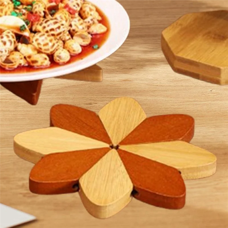 

5-Piece Table Mat Set With Windmill Design Coasters For Dining Table