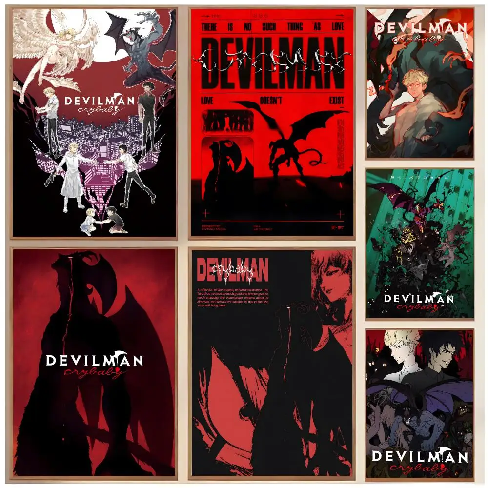 Intense Anime D-Devilman Crybaby Poster  Classic Home Interior Design & Modern Wall Decor Art Collection