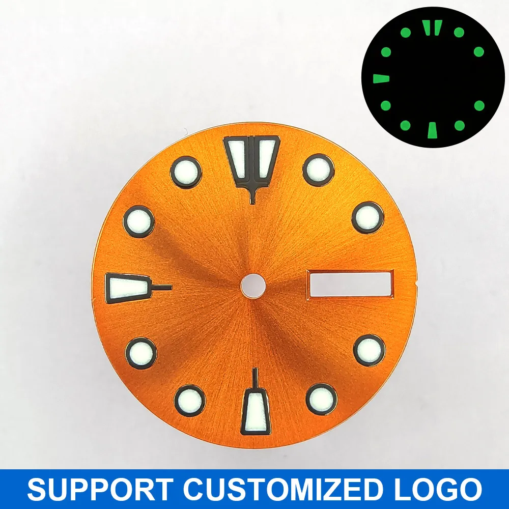 28,5 mm Zifferblatt Leuchtendes Zifferblatt Geeignet für NH-36 Uhrwerk Mechanische Uhr Montage Teile Modifikation Individuelles LOGO/Name – Detail 11