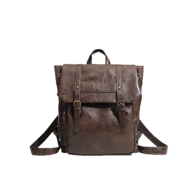 Japanese-style uniform backpack 2026 new model college style backpack retro soft leather casual women's bag Cambridge school bag