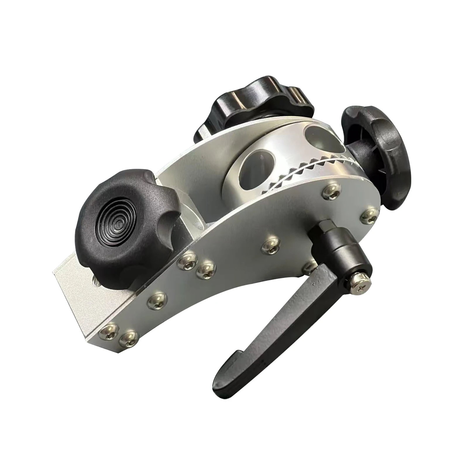 Heavy Duty Stainless Steel Stand Grip Head, 21.3mm And 19.3mm Dual Hole Mounting Universal Clip
