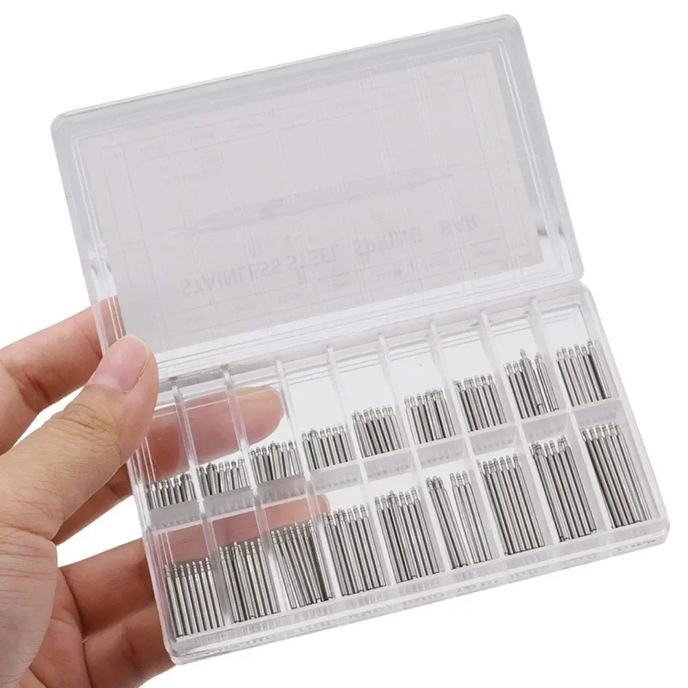 Stainless Steel Watch Band Strap Spring Bars Link Pins Repair Tool Set 144PCS High Hardness Compact and Convenient