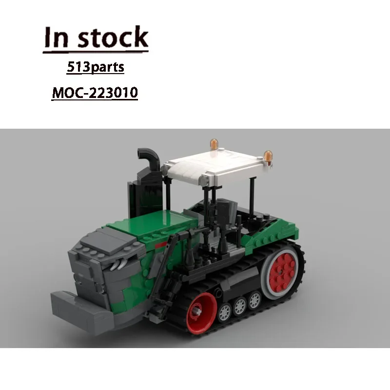 MOC-223010 Tractor agrícola de carga pequeño, bloques de construcción, modelo 513 PartsMOC, bloques de construcción creativos para niños, regalos de juguete para cumpleaños