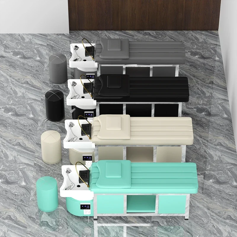 

Head Spa Equipment Salon Shampoo Chair Hair Washing Chair Water Circulation Head Spa Cama De Shampoo Hairsalon Furniture