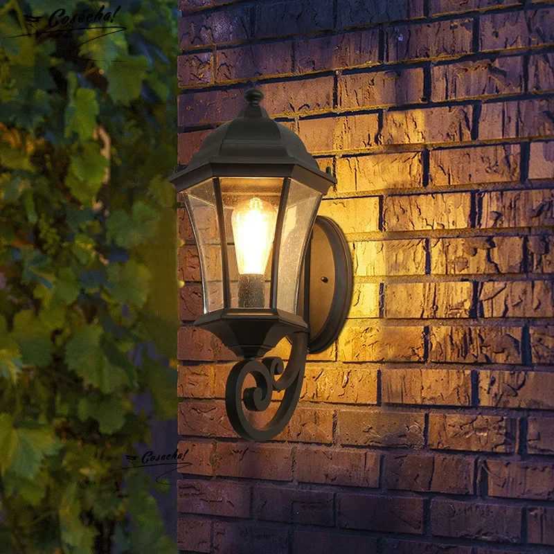 

Garden Gate With Waterproof Wall Lamp Vintage Outdoor Led Industrial Balcony Facade Wall Sconce Lights For Outdoor Lighting