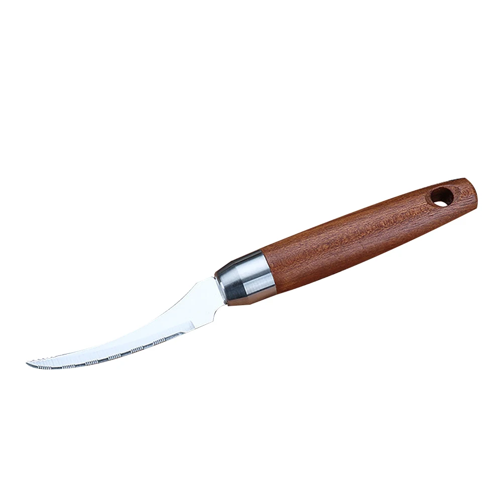 

Shrimp Opener Tool Stainless Steel Wood Shrimp Line Cleaner Kitchen Supplies Peel Shell Easy Clean Portable Tools