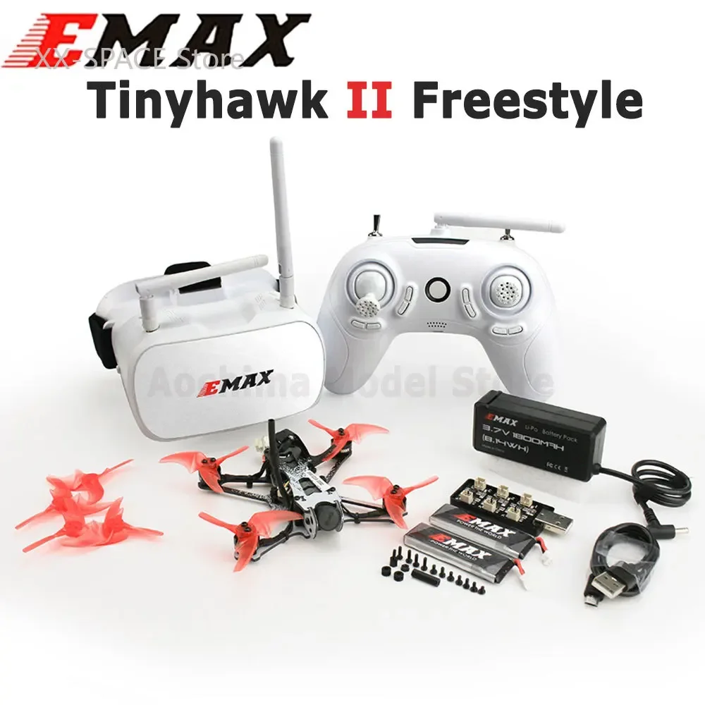 EMAX Tinyhawk II Freestyle 2.5 Inch 115mm Wheelbase FPV Racing Drone RTF Frsky D8 Runcam Nano 2 Camera 200mW VTX 5A ESC