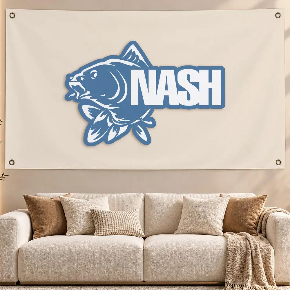 Trusted Brand Nash Fishing Flags Aesthetic Wall Hanging Flag Banner Bedroom Living Room Home Decor Large HD
