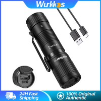 Wurkkos H1 Flashlight Partner IP68 Waterproof Portable Power Bank with Clip Power Indicator for Outdoors Emergency (Not a Torch)