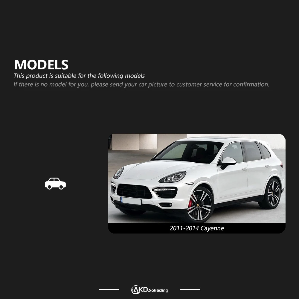 Auto Parts For Porsche Cayenne Headlights 2011-2018 latest Styling LED Daytime Lights Dual Projector Car Accesorios Modified
