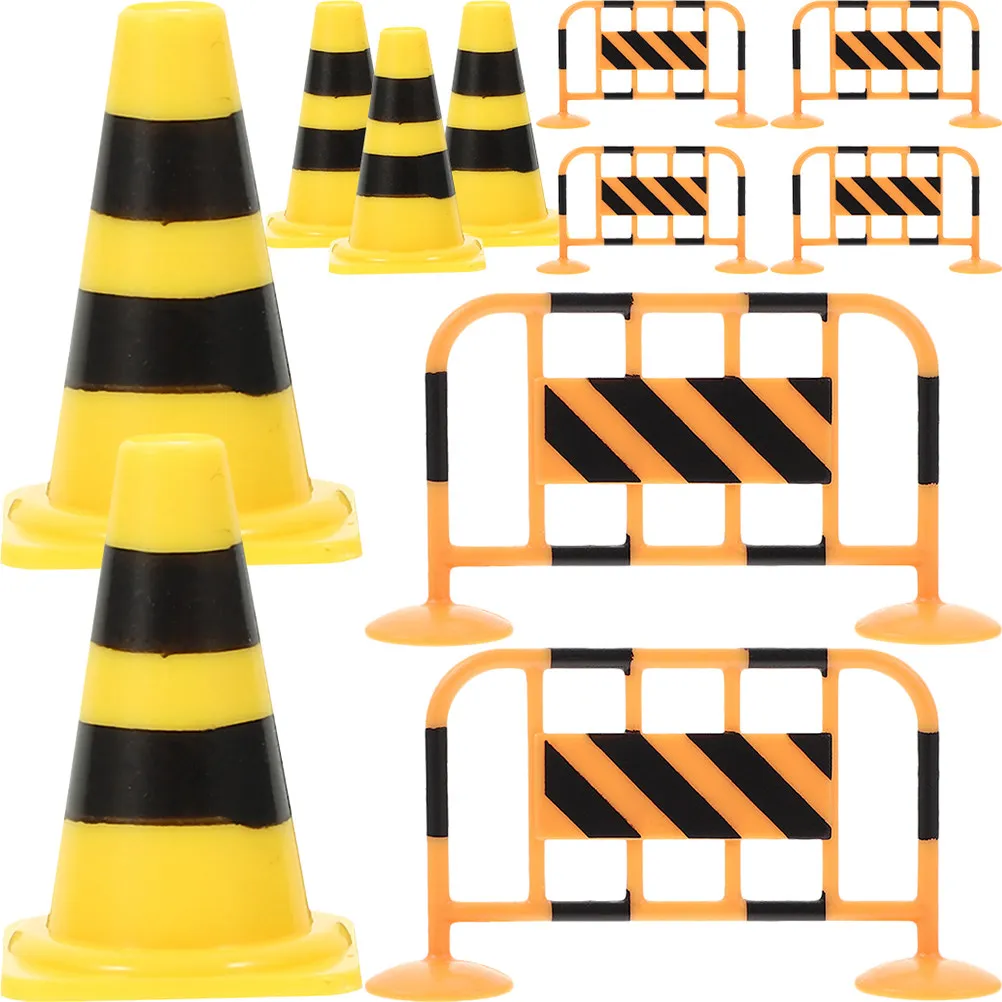 

1Set Traffic Cognitive Play Set for Kids Mini Cones Learning Kit Pretend Road Signs Game Educational Activity for 3-5 Year