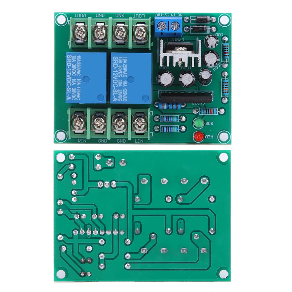 

Плата усилителя мощности Steady Module Speaker с двумя каналами, функцией отключения звука при включении и задержкой, 10А, AC12-18В