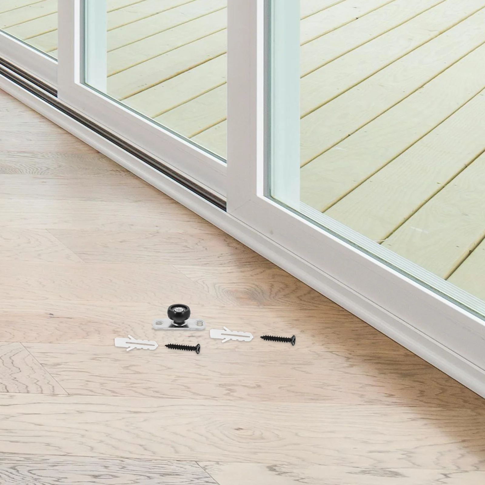

Modern Simple Glass Hardware Accessories Sliding Guide Floor Mount Stopper Safe Stable Barn Door Floor Guides Door Bottom Guide