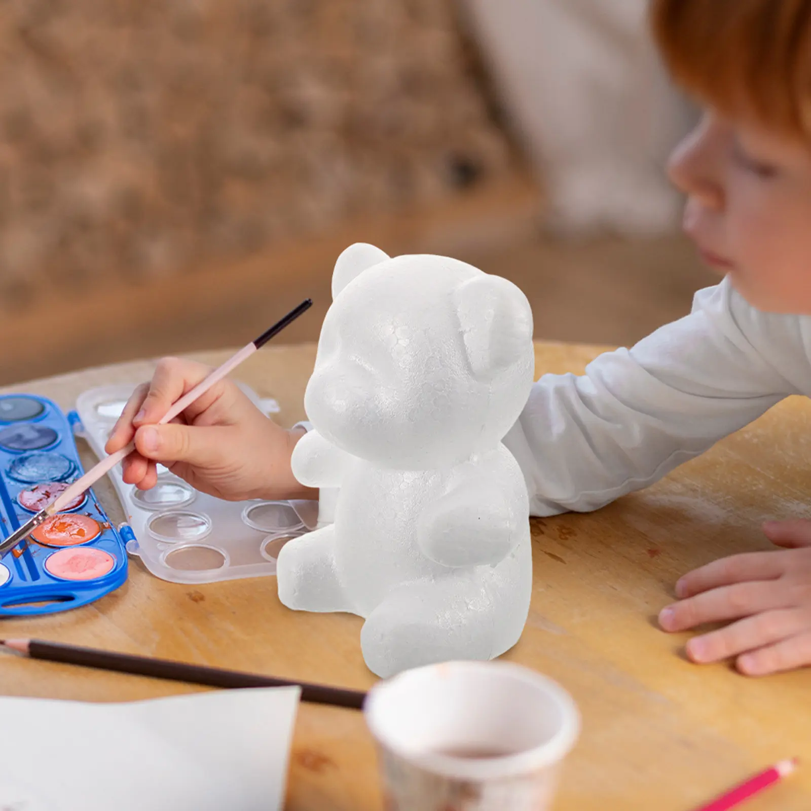 4pcs-foam-bear-blank-sculpture-creative-diy-painting-home-decor-flower-arrangement-craft-kit-for-art-education-parent-child