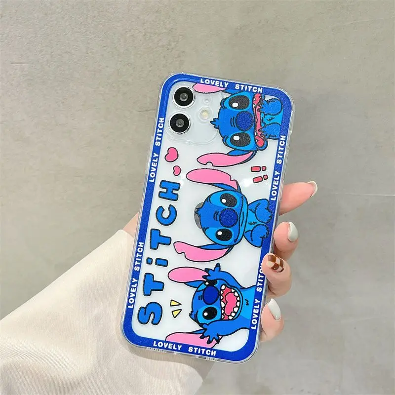 Disney Stitch Phone Case for Apple IPhone 7 8 SE2 7Plus 8Plus XS Max 11 Pro 12 Pro TPU Phone Back Cover Cute Cartoon Shell Gifts