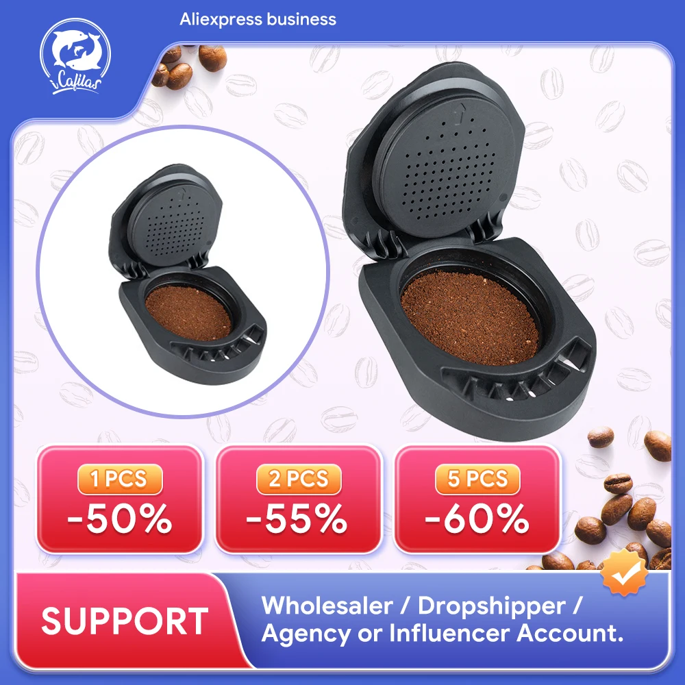 

Многоразовый адаптер iCafilas для Dolce Gusto Coffee капсула Nescafe, многоразовая капсула, совместимая с Geino Mahcine