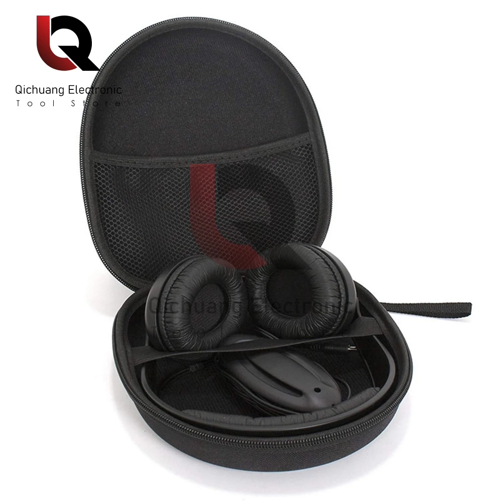 Portátil rígido EVA Headphone Maleta, Headset Storage Box, fone de ouvido Acessórios, bolsa com gancho para SONY