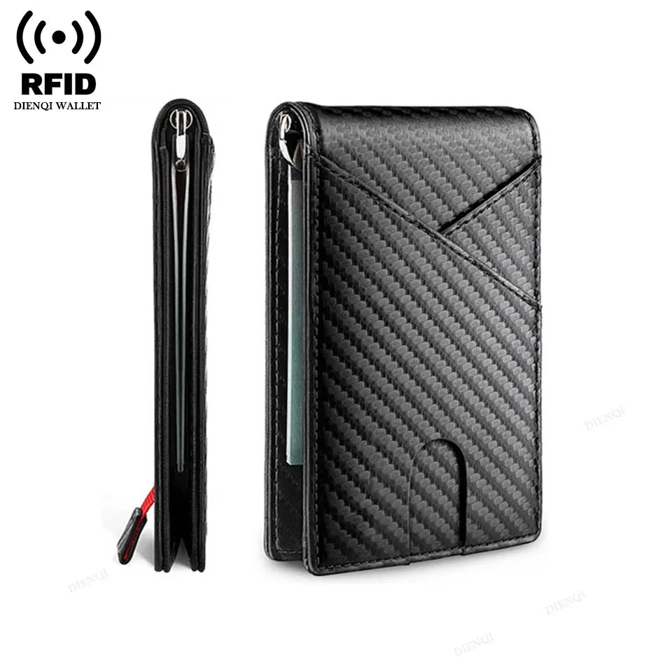 

Портативные визитницы, держатель для карт из углеродного волокна, ультра искусственная кожа, мужские минималистичные кошельки, двойной чехол с именем, настольные принадлежности