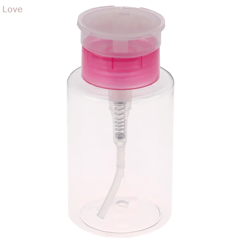 [L&P] Nail Art Equipment 160ml Empty Pump Dispenser Remover Clean Bottle For Polish Or Liquid