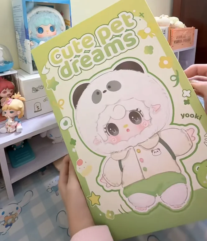 Novo yooki 400% genuíno bonito animal de estimação sonho série caixa cega kawaii anime figura decoração jogar pingente bonito menina brinquedos aniversário presente