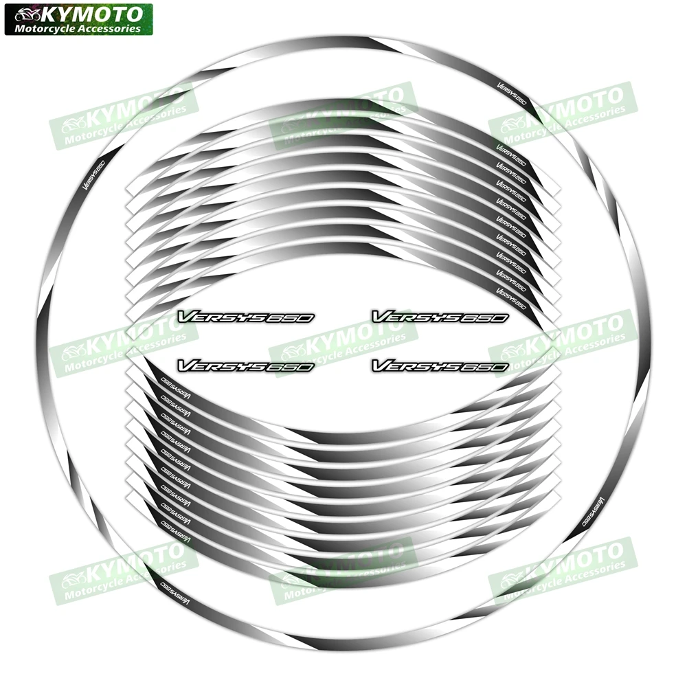 

New 17 inch wheel sticker decoration reflective waterproof decal suitable for VERSYS650 VERSYS 650 motorcycle accessories