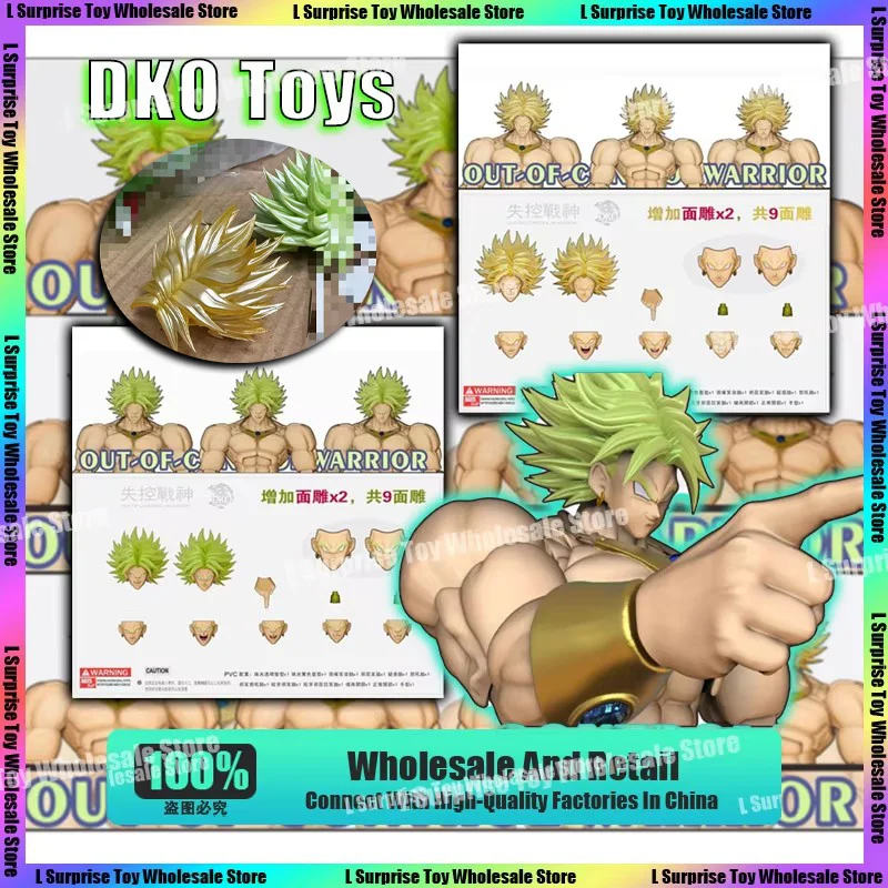 

DKO Toys Dragon Ball Z Beast Deities Kong Studio Super Saiyan Broli Fenrir Аксессуары для головы Аниме Фигурка Индивидуальные подарки Игрушка