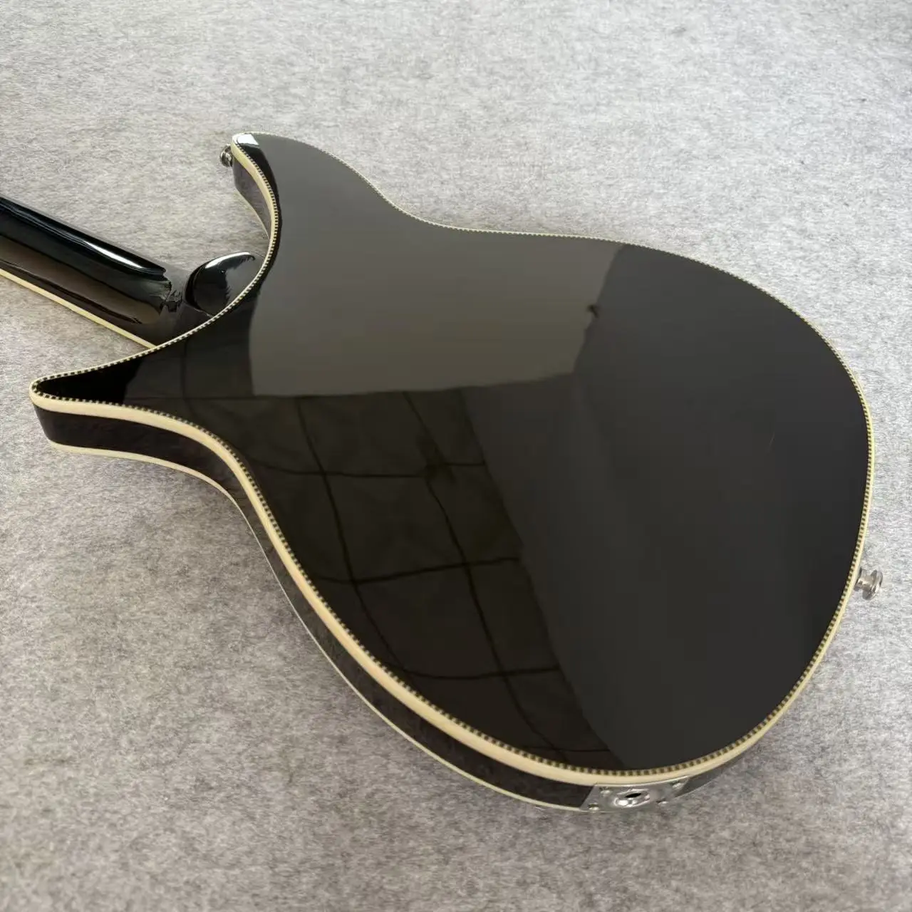 Factory direct sale, H-H-H electric guitar, black finish, 21 frets, solid wood body & neck, local warehouse, shipping included view 5