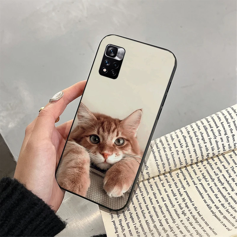 

Cute cat Phone Case For Xiaomi Redmi note 13 12 Pro 11S 11 10 Pro 10S 12S Redmi 13 14C 10 13C