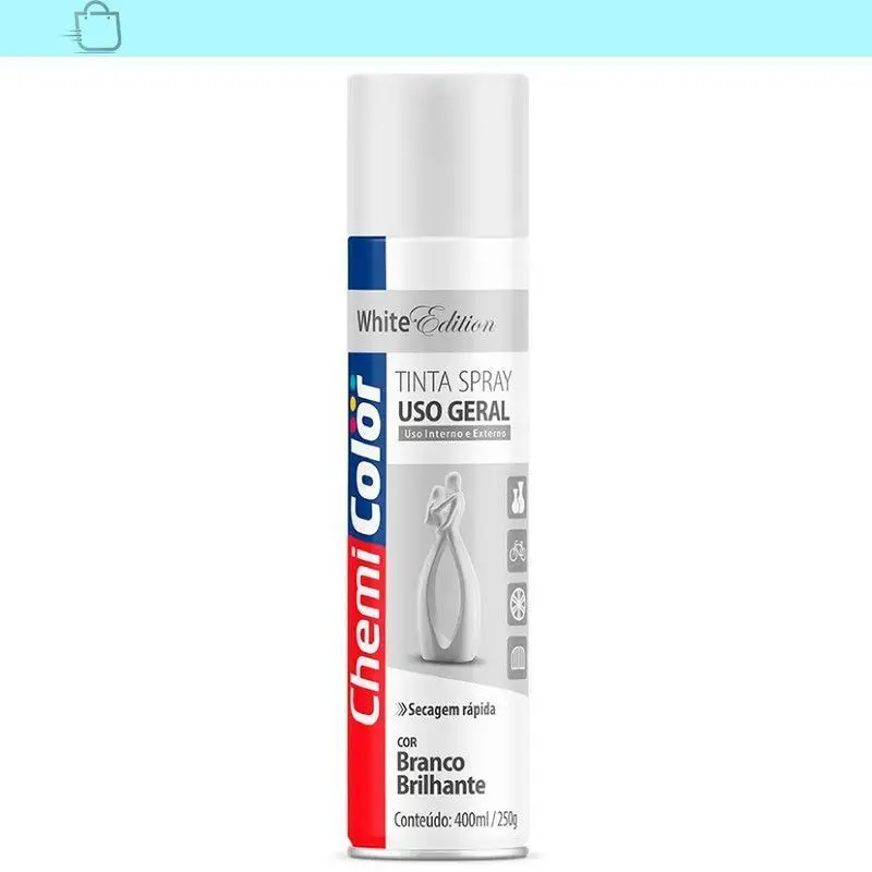 Chemicolor 400ml Bright White General Use Spray Paint