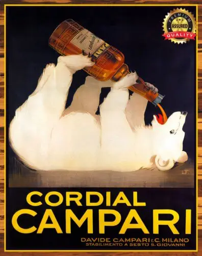 Campari Cordial · Lombardy, Italy - Metal Sign