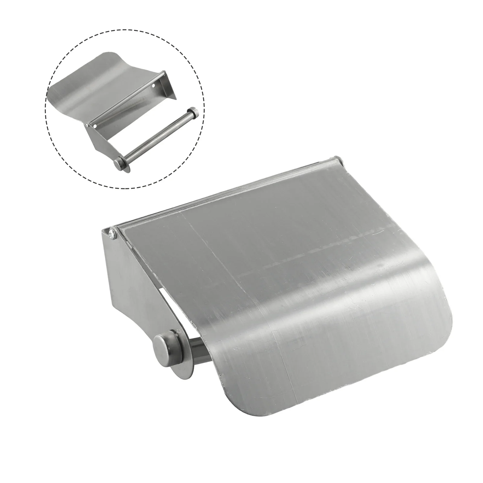 Paper Stand Paper Towel Holder 13*14*4.5cm Chrome Finish Dispenser Elegant Stainless Steel Toilet Tissue High Quality