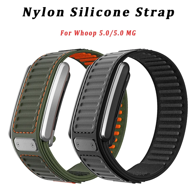 

Official Navigator Band For Whoop 5.0 MG Nylon Silicone Strap for WHOOP 5.0 One+Peak and Life Sport Outdoor Watch Band
