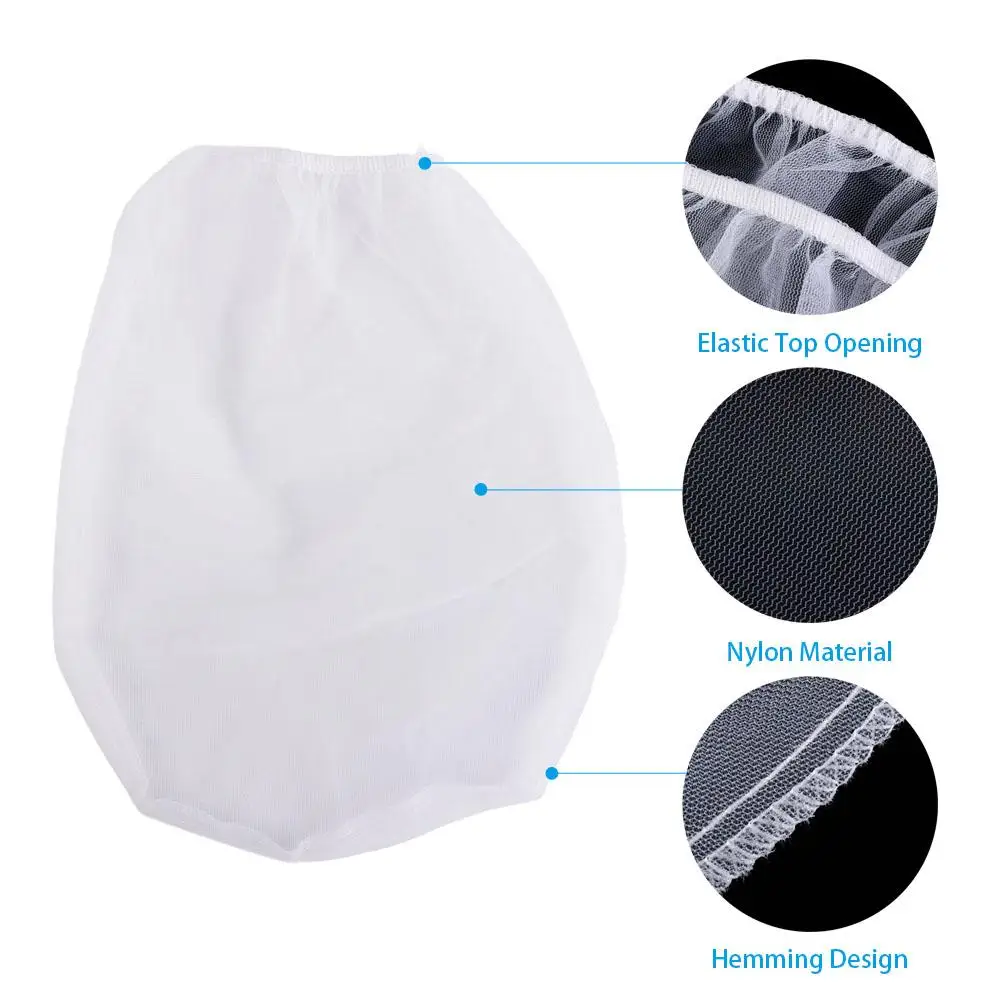 5Pcs 1/2/5 Gallon Paint Strainer Bags Top Opening Elastic Liquid Filter Bags Fine Mesh Paint Tools Paint Screen Net