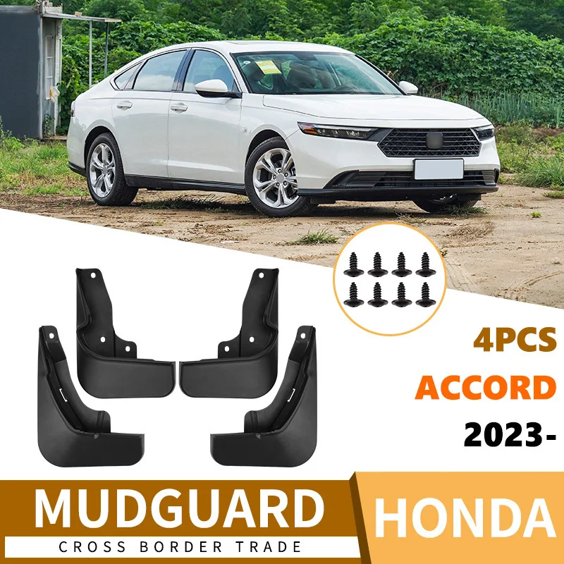 For 2023 Honda Accord Soft Front & Rear Mud Flaps Mudguards Splash Guards Auto Accessories Hot Selling Cross-border