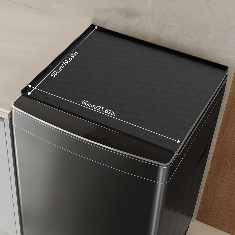 Washer Dryer Top Mat For Top Load Machines/dryers Multi-Use Trimable Non-Slip Rubber Base Dual-Layer For Surface Protection
