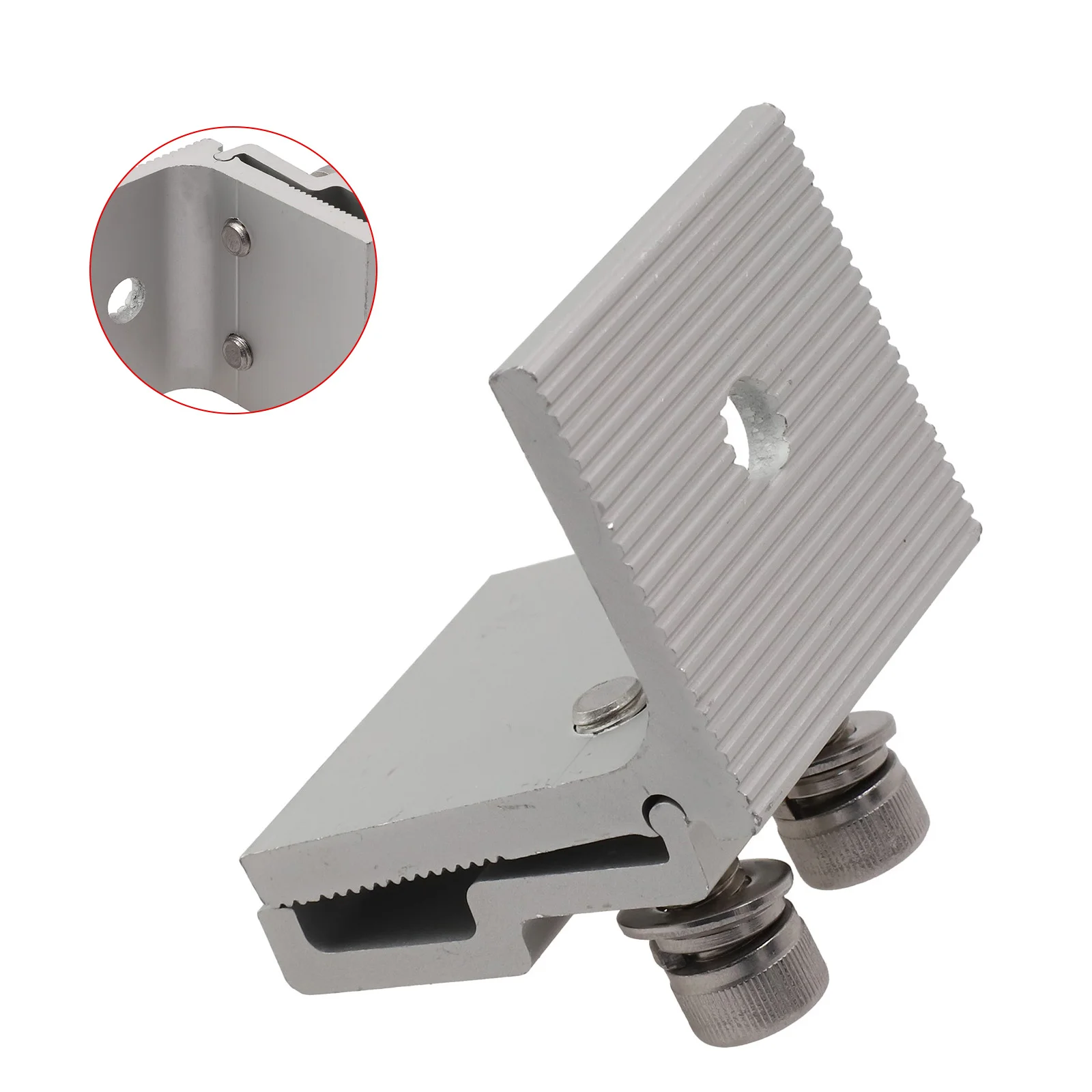 For Mounting Solar Pv Roof Seam Clamp Standing Seam Clamp Home Furnishing Decoration 1 4Pcs Replaceable Accessories Sliver Color