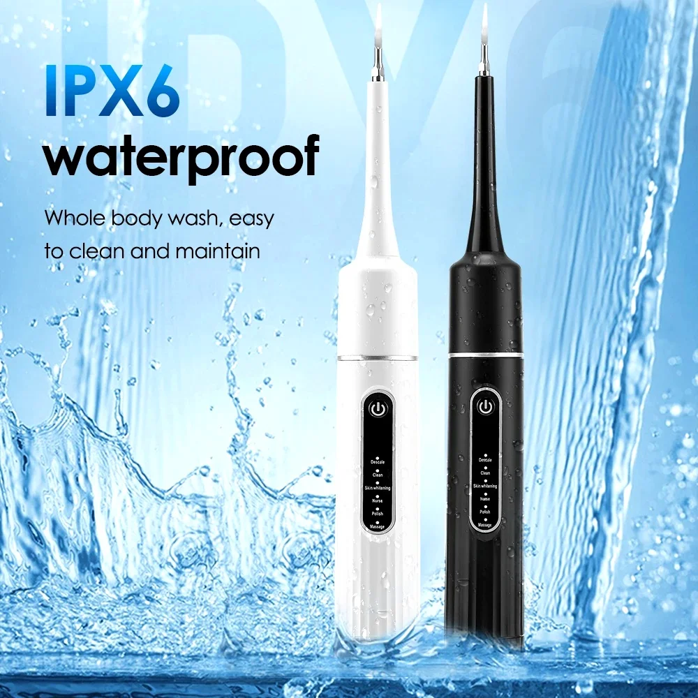 Electric Tooth Cleaner Dental Scaler 6 Gears Sonic Vibration Toothbrush Calculus Tartar Remover Teeth Whitening Cleaning Tools view 6