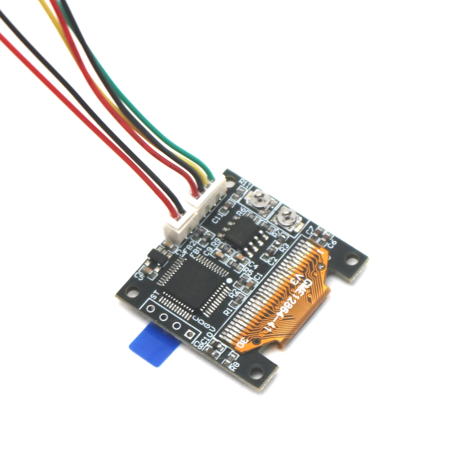 0.96 "OLED analizator widoku widma muzycznego dźwięk radia nastrojowe światło wzmacniacz mocy wskaźnik poziomu rytm miernik VU — zdjęcie 6