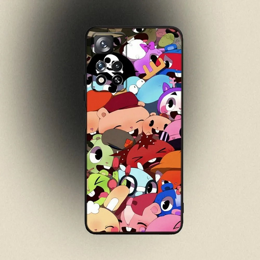 H-Happy Tree Friends  Phone Case For Samsung Galaxy A20,A21s,A22,A31,A32,A52,A53,A72,73,A80,A91 Soft Black Cover