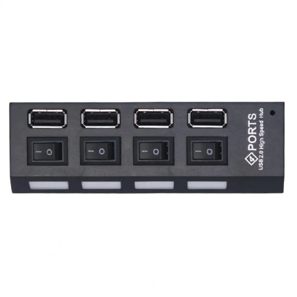 ปฏิบัติ USB Hub ประหยัดพื้นที่ Plug Play แล็ปท็อป USB 2.0 Splitter Hub USB Hub อะแดปเตอร์ USB Expander hub